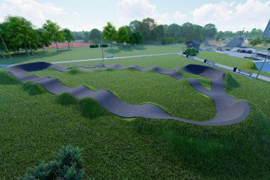 Asfalt pumptrack i Krzysztoforzyce 