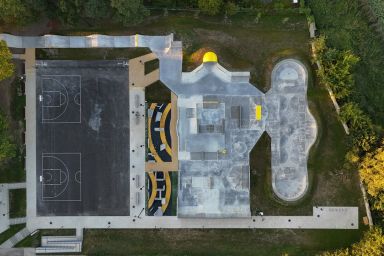 Projekt eines Skateparks aus Beton - Minsk Mazowiecki