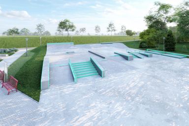 Projekt skateparku betonowego - Wojkowice 