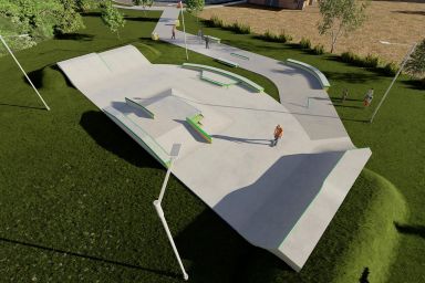 Project skateparku betonowego - Leszno