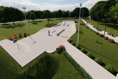 Skatepark betonowy - Chojnów