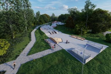 Projekt skateparku betonowego - Kielce