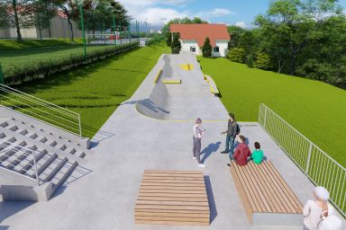 Projekt skateparku betonowego - Świątniki  