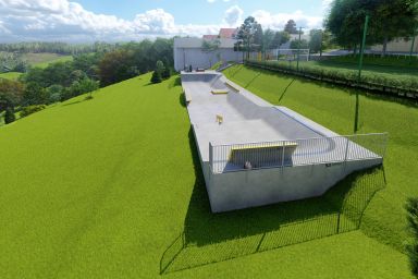 Projekt skateparku betonowego - Świątniki  