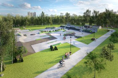 Concrete skatepark project - Jaworzno (Podłęże Park)