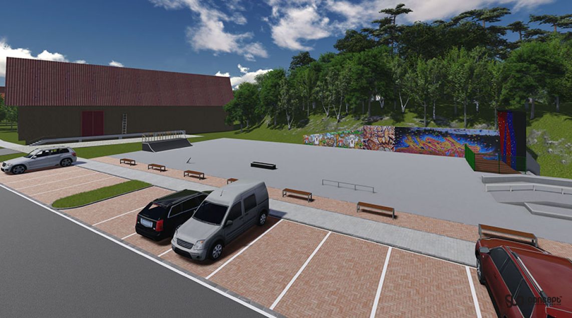 Concept skatepark in Limanowa