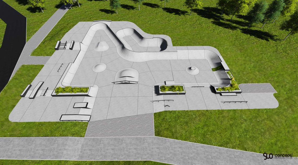 concept skatepark in Swarzedz