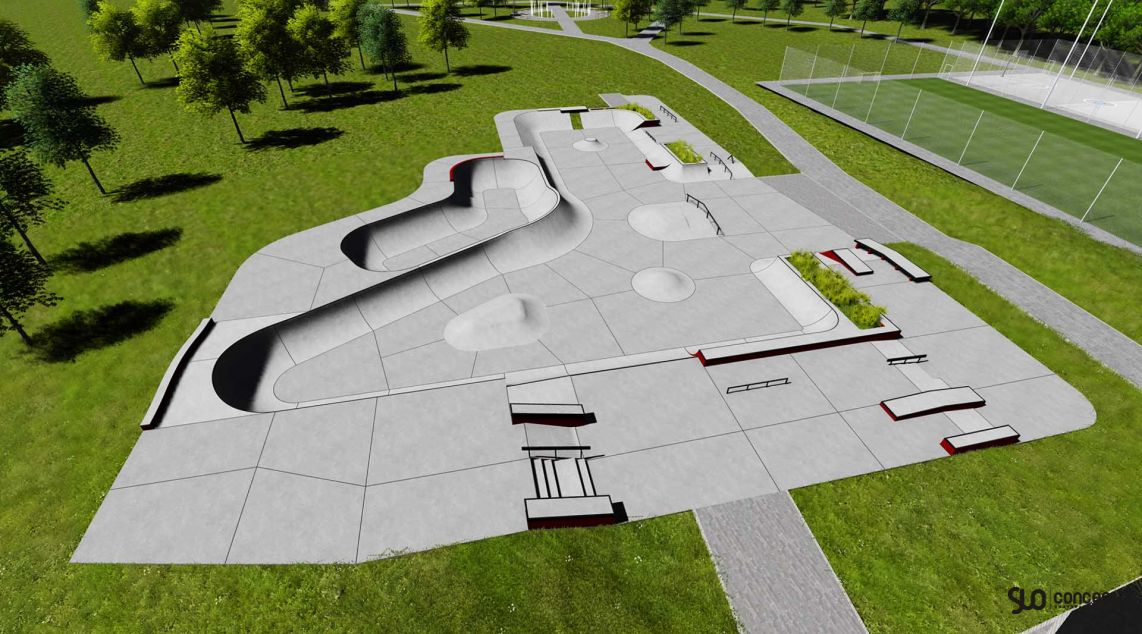 concept skatepark in Swarzedz