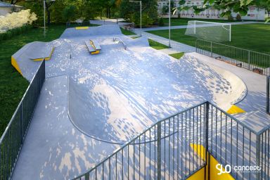 Projet de skatepark en béton - Chelmno