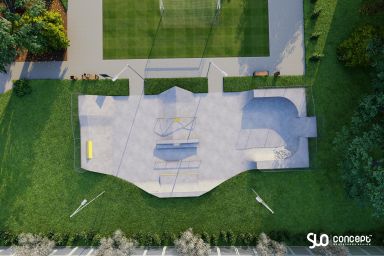 Projet de skatepark en béton - Chelmno