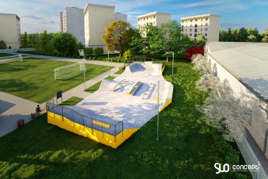 Projet de skatepark en béton - Chelmno