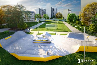 Projet de skatepark en béton - Chelmno