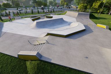 Projet de skatepark en béton - Brzesko