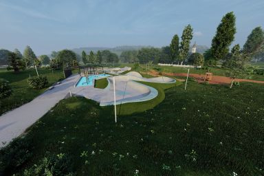 Sidzina concrete skatepark project