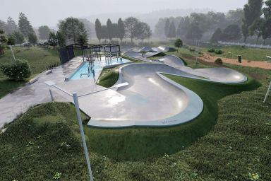 Sidzina concrete skatepark project