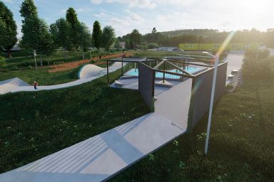 Sidzina concrete skatepark project