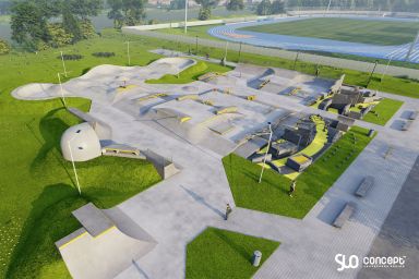 Projekt skateparku betonowego - Mińsk Mazowiecki