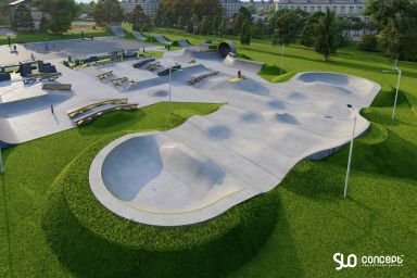 Projekt skateparku betonowego - Mińsk Mazowiecki