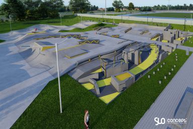 Projekt skateparku betonowego - Mińsk Mazowiecki