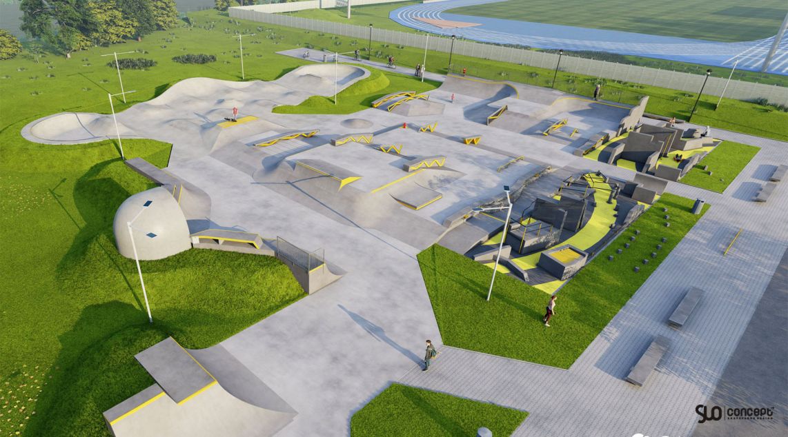 Concrete skatepark project - Minsk Mazowiecki