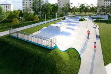 Projet de skatepark en béton - Piekary Śląskie