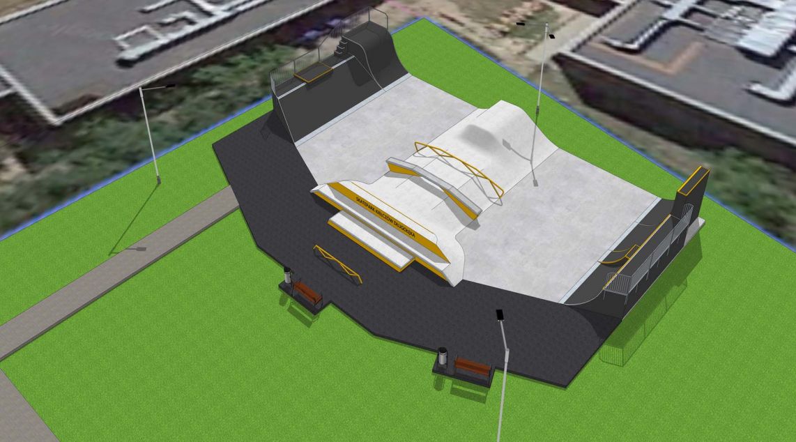 Kiełczów projekt skateparku