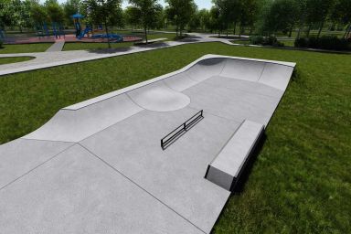 Projekt skateparku betonowego - Sobótka