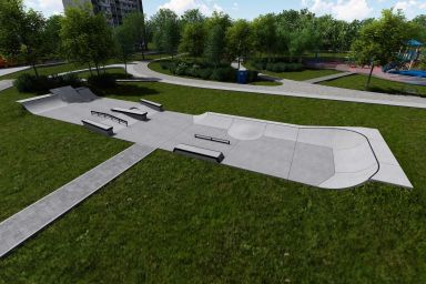 Projekt skateparku betonowego - Sobótka