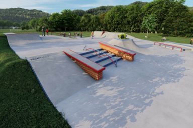 Projekt skateparku betonowego - Stronie Śląskie