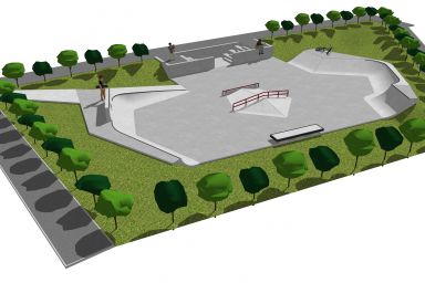 Projekt skateparku w Łysomicach