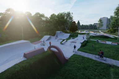 Projekt skateparku betonowego - Kielce