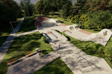 Projekt skateparku betonowego - Kielce