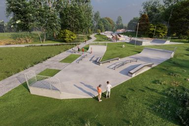 Projekt skateparku betonowego - Kielce