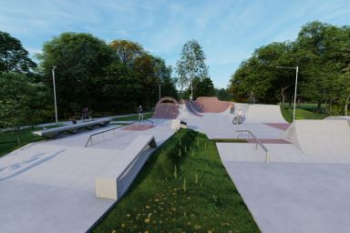 Projekt skateparku betonowego - Kielce