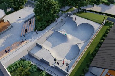 Projekt skateparku betonowego - Radziechowy