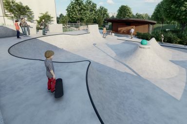 Projekt skateparku betonowego - Radziechowy