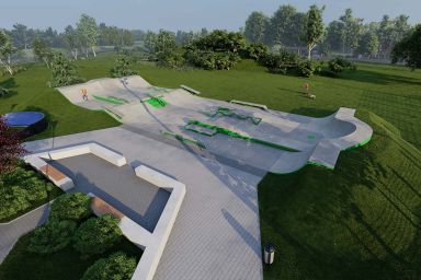 Projekt skateparku betonowego - Włodawa