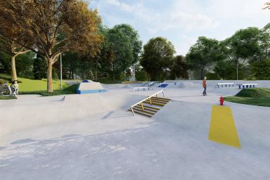Projekt skateparku betonowego - Rybnik