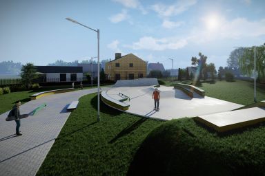 Project skateparku betonowego - Leszno