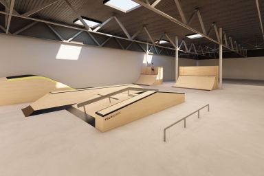Projet skateparku indoor - Radom