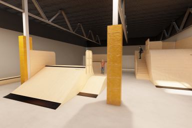 Projet skateparku indoor - Radom