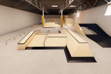 Projet skateparku indoor - Radom