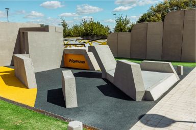 Projekt eines Skateparks aus Beton - Minsk Mazowiecki