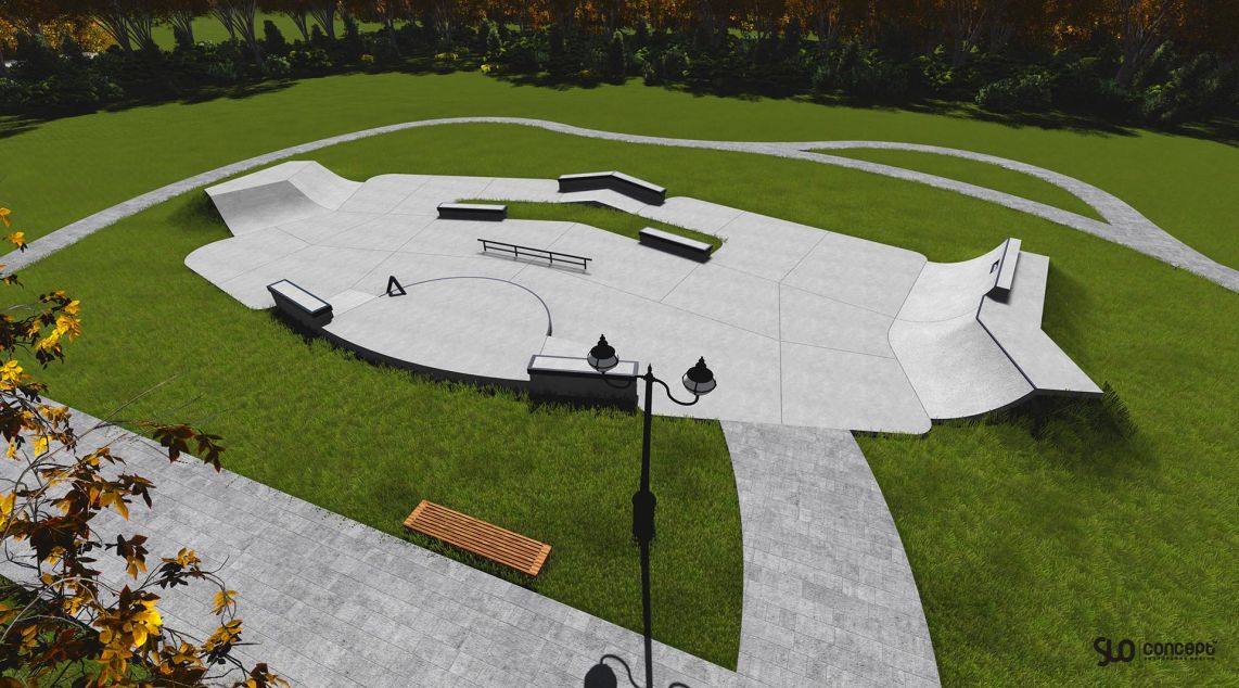 Project of a small skate park in Kołobrzeg