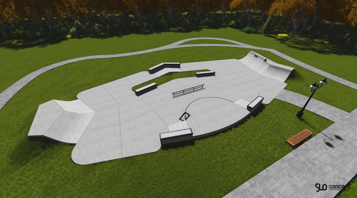 Project of a small skate park in Kołobrzeg