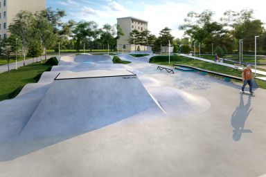 Projekt skateparku betonowego - Piekary Śląskie