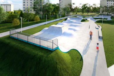 Projekt skateparku betonowego - Piekary Śląskie