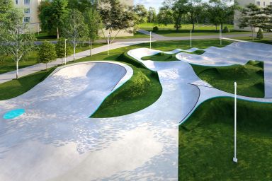 Projekt skateparku betonowego - Piekary Śląskie