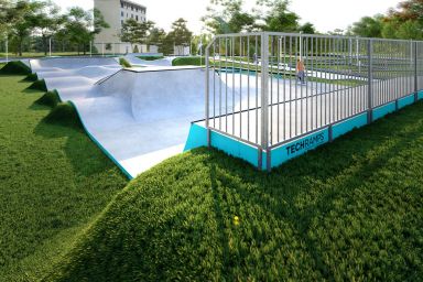 Projekt skateparku betonowego - Piekary Śląskie