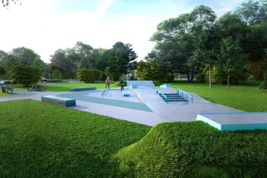 Projekt skateparku betonowego - Bukowno 